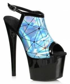 Ellie Shoes 7 HOLOGRAPHIC SANDAL