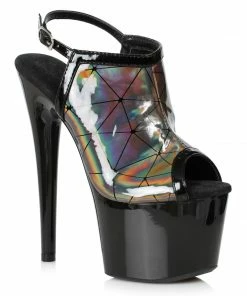 Ellie Shoes 7 HOLOGRAPHIC SANDAL