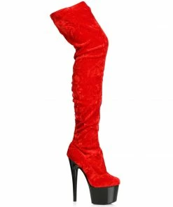 Ellie Shoes 7 CRUSHED VELVET THIGH HIGH BOOT 5 Ellie Shoes 7 CRUSHED VELVET THIGH HIGH BOOT