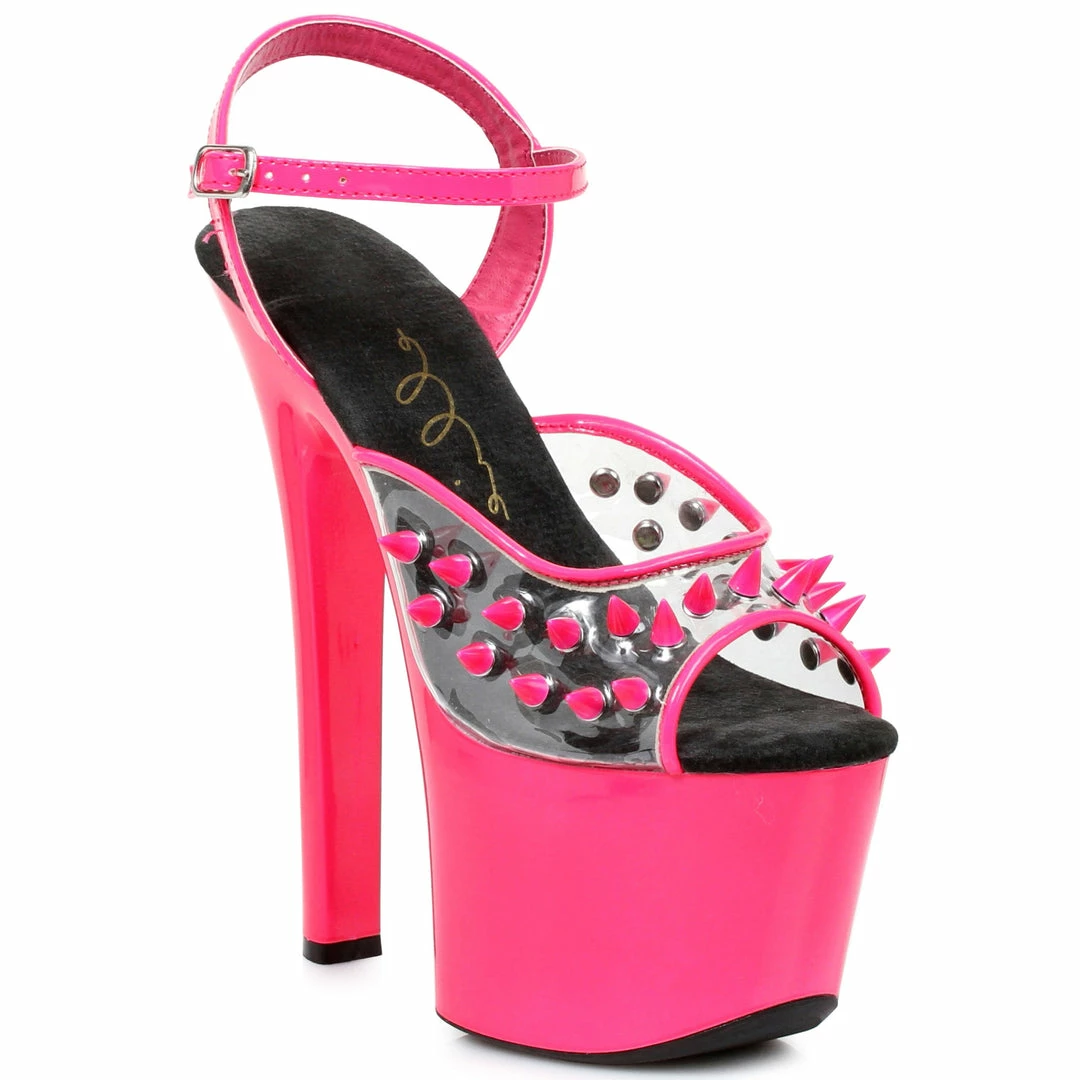 Ellie Shoes 7 Heel Neon Platform Blacklight Reactive Spikes 4 Ellie Shoes 7 Heel Neon Platform Blacklight Reactive Spikes