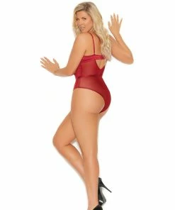 Elegant Moments Burgundy Bodysuit