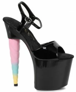 Ellie Shoes 7 Unicorn Heel Platform Sandal