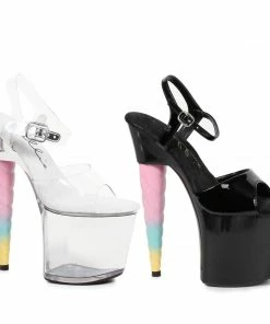 Ellie Shoes 7 Unicorn Heel Platform Sandal