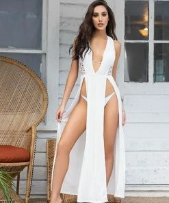 Espiral Ivory Cover Up Beach Dress