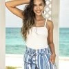 Espiral Blue Stripes Shorts 2 Espiral Blue Stripes Shorts