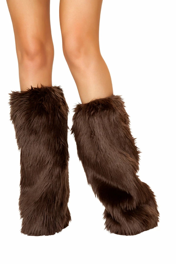 JValentine Faux Fur Legwarmers Brown Rave Leg Warmers & Wraps 3 JValentine Faux Fur Legwarmers Brown Rave Leg Warmers & Wraps