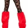 JValentine Faux Fur Legwarmers Red Rave Leg Warmers & Wraps 2 JValentine Faux Fur Legwarmers Red Rave Leg Warmers & Wraps