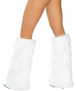 JValentine Faux Fur Legwarmers White 9 JValentine Faux Fur Legwarmers White