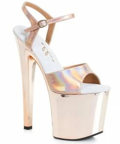Ellie Shoes 8 Stiletto W Rose Gold Platform