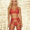 Espiral LINGERIE Lace Bralette, Heart Thong And Garter Belt 1 Espiral LINGERIE Lace Bralette, Heart Thong And Garter Belt