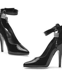 Ellie Shoes 5 Heel Pump With Lock And Key