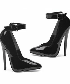 Ellie Shoes 6 Heel Fetish Pump With Ankle Strap