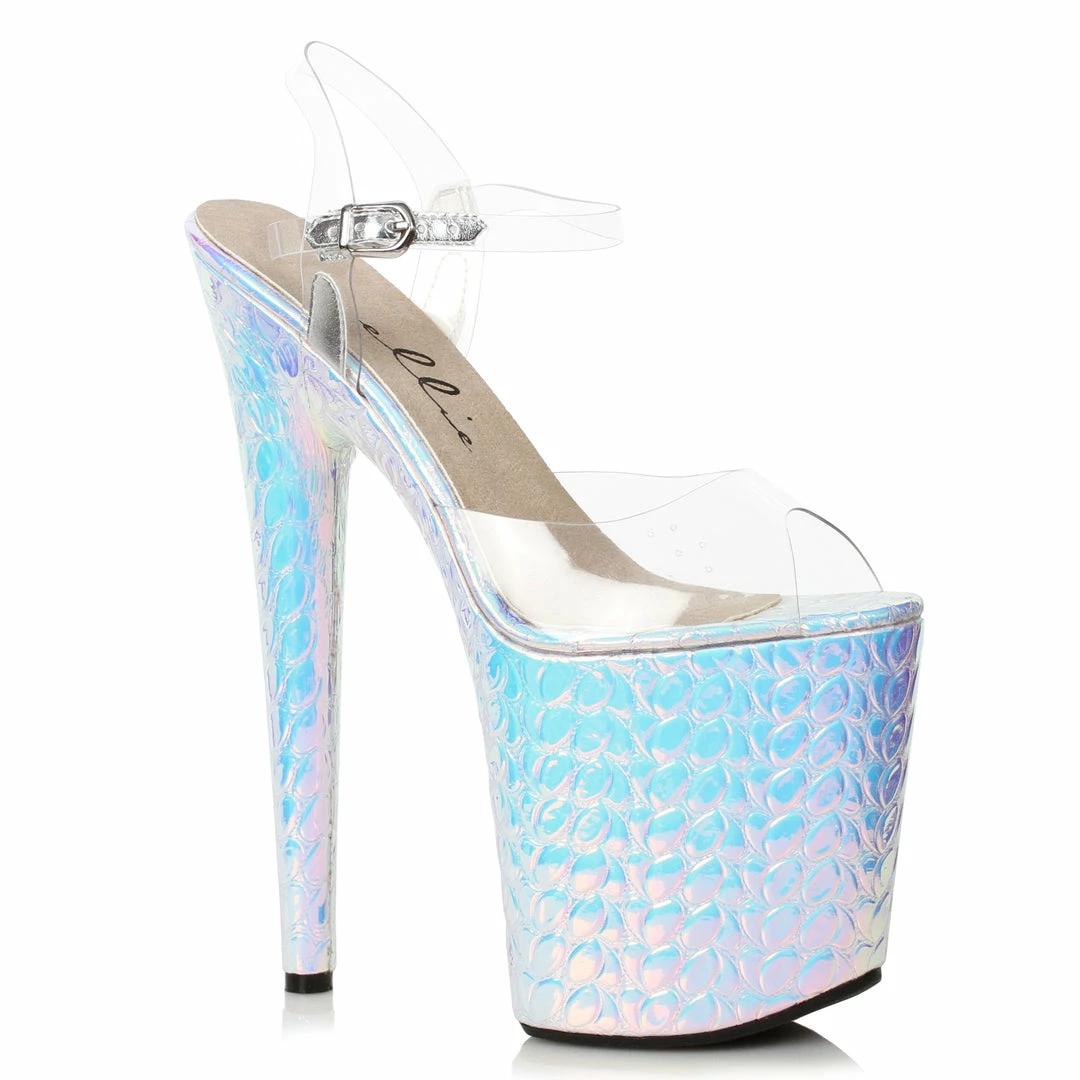 Ellie Shoes 8 Heel Hologram Sandal 4 Ellie Shoes 8 Heel Hologram Sandal