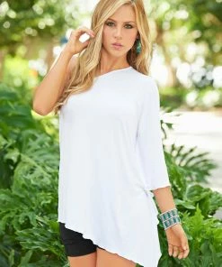 Espiral One Sleeve Belted Top CLOTHING