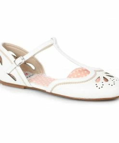 Ellie Shoes Flat With T-Strap And Cut Out Detail 8 Ellie Shoes Flat With T-Strap And Cut Out Detail