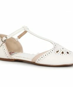 Ellie Shoes T-Strap Flat Shoe With Cutout Decor 9 Ellie Shoes T-Strap Flat Shoe With Cutout Decor
