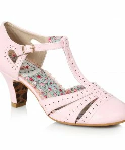 Ellie Shoes Spectator Heel With T-Strap