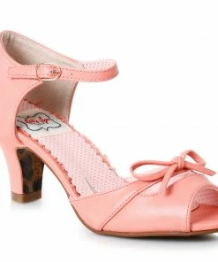 Ellie Shoes Peep Toe Sandal With Bow Detail
