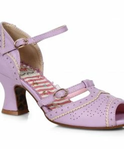 Ellie Shoes Two Toned T-Strap Peep Toe Shoe