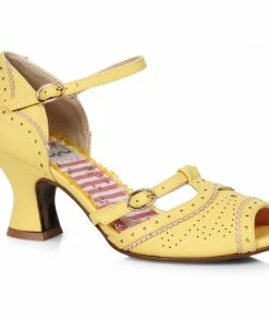 Ellie Shoes Two Toned T-Strap Peep Toe Shoe