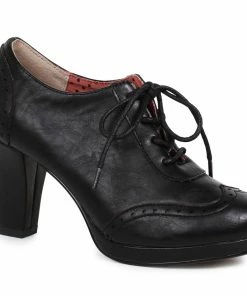 Ellie Shoes Oxford Detail Lace Up Bootie