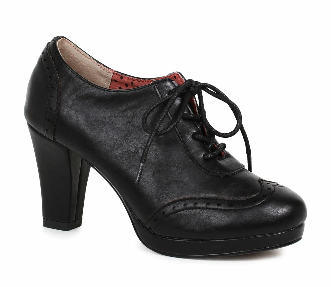 Ellie Shoes Oxford Detail Lace Up Bootie 3 Ellie Shoes Oxford Detail Lace Up Bootie