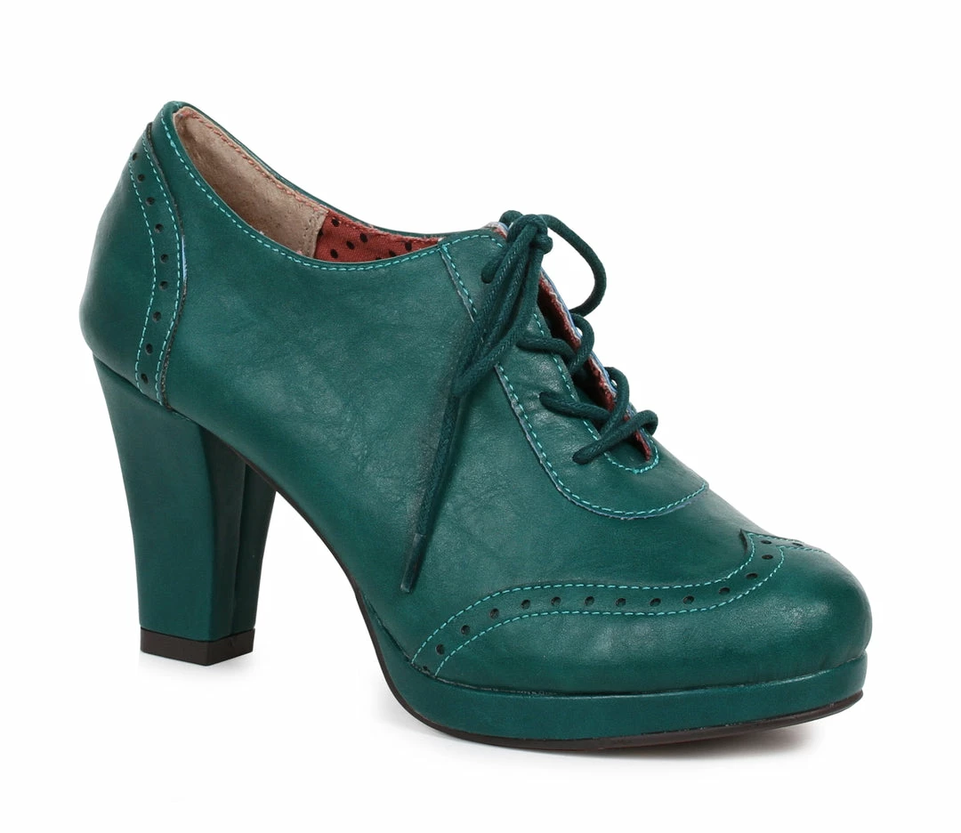 Ellie Shoes Oxford Detail Lace Up Bootie 4 Ellie Shoes Oxford Detail Lace Up Bootie