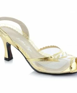Ellie Shoes Clear Peep Toe Sling Back