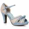 Ellie Shoes 4 Two Toned Peep Toe Sandal With Bow