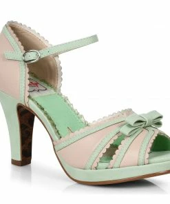 Ellie Shoes 4 Two Toned Peep Toe Sandal With Bow