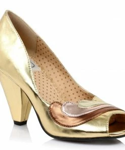 Ellie Shoes Cone Heel In Microfiber Suede