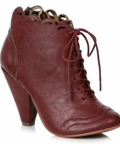 Ellie Shoes 4 Retro Bootie With Laces