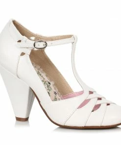 Ellie Shoes 4 T-STRAP PUMP WITH CUT OUTS