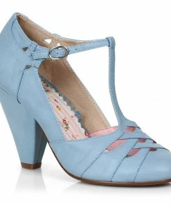 Ellie Shoes 4 T-STRAP PUMP WITH CUT OUTS