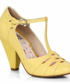 Ellie Shoes 4 T-STRAP PUMP WITH CUT OUTS