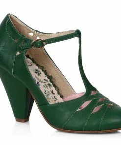 Ellie Shoes 4 T-STRAP PUMP WITH CUT OUTS