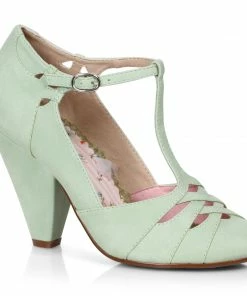 Ellie Shoes 4 T-STRAP PUMP WITH CUT OUTS