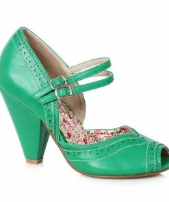 Ellie Shoes 4 Peep Toe Double Strap Maryjane