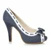 Ellie Shoes 4 Polka Dot Peep Toe Show With Bow