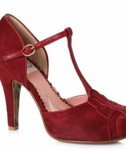 Ellie Shoes 4 T Strap Suede Maryjane