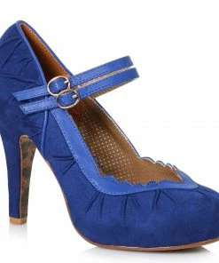 Ellie Shoes Double Strap Suede Maryjane