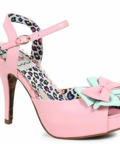 Ellie Shoes 4 Peep Toe Boe Detail Pump