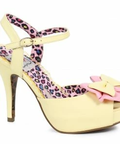 Ellie Shoes 4 Peep Toe Boe Detail Pump