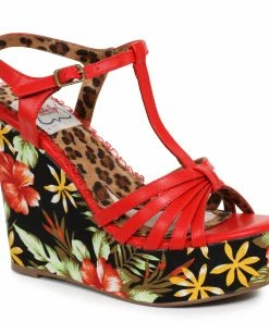 Ellie Shoes 4 Tiki Wedge