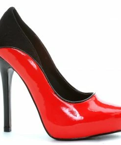 Ellie Shoes 5 Heel Close Toe Pump With Lace Backing 6 Ellie Shoes 5 Heel Close Toe Pump With Lace Backing