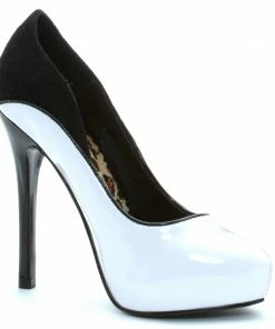 Ellie Shoes 5 Heel Close Toe Pump With Lace Backing 7 Ellie Shoes 5 Heel Close Toe Pump With Lace Backing