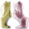 Ellie Shoes 5.5 Heel Platform Glitter Ankle Boot 2 Ellie Shoes 5.5 Heel Platform Glitter Ankle Boot