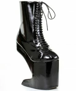 Ellie Shoes 5.5 Heel Platform Bootie With Laces 6 Ellie Shoes 5.5 Heel Platform Bootie With Laces