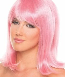 Be Wicked Rave Accessories Doll Wig Pink