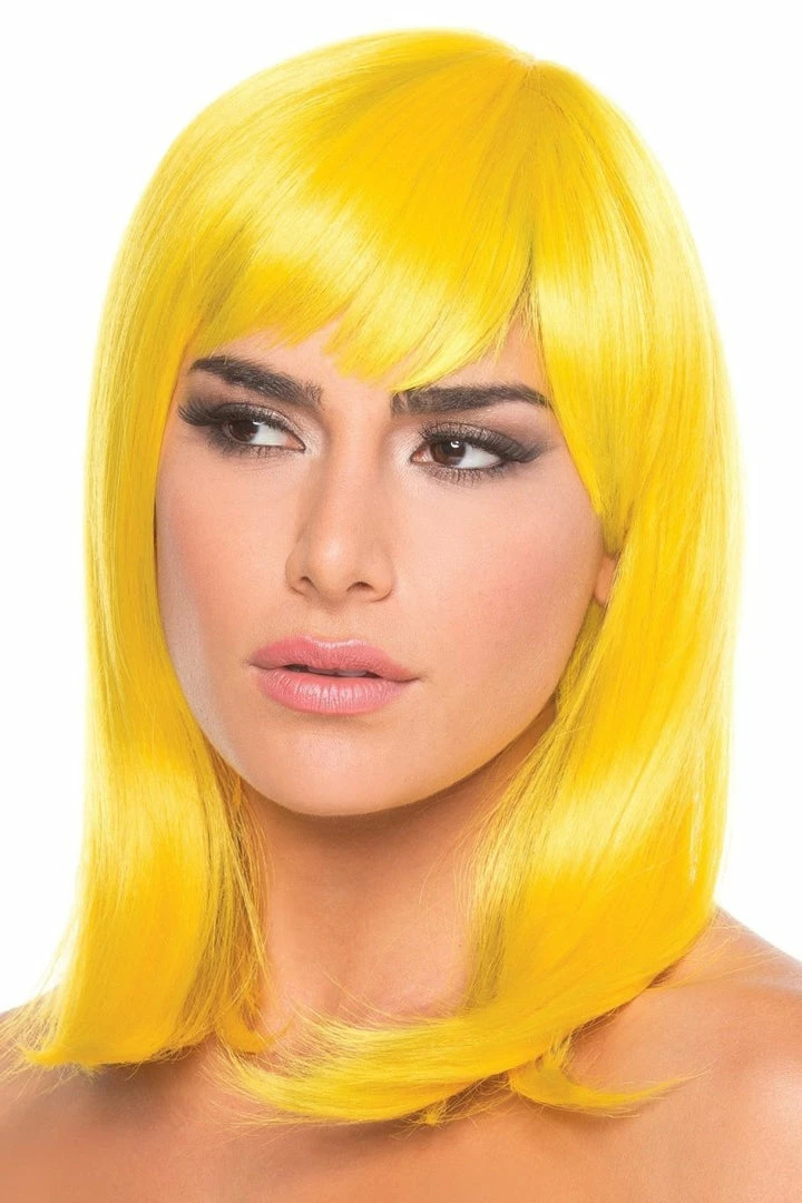 Be Wicked Doll Wig Yellow Rave Accessories 3 Be Wicked Doll Wig Yellow Rave Accessories